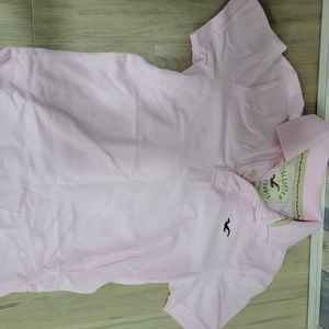 Hollister light pink polo shirt